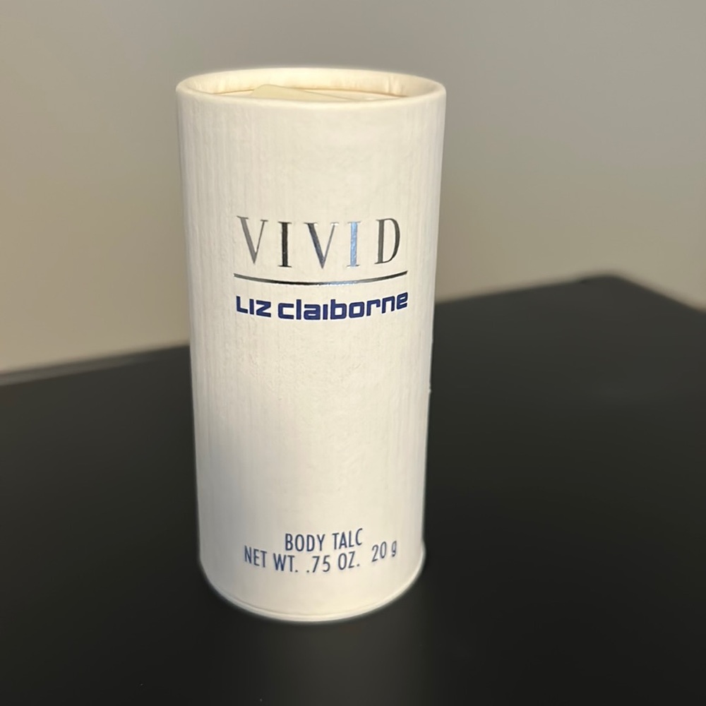 VTG New! Liz Claiborne Vivid body talc